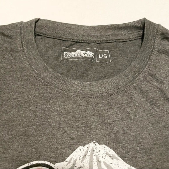 Coors Light Beer Logo Shirt Mountain Rockies Mens Large Tshirt - Picture 3 of 16
